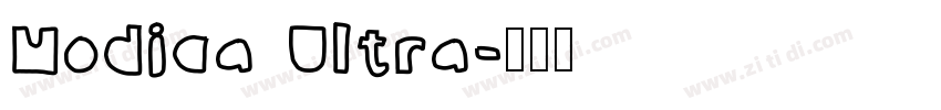 Modica Ultra字体转换